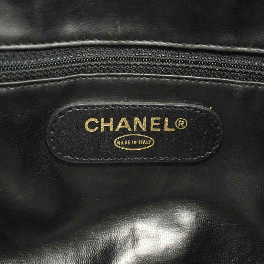 CHANEL Black Lambskin Leather Boston Bag - Picture 5 of 16
